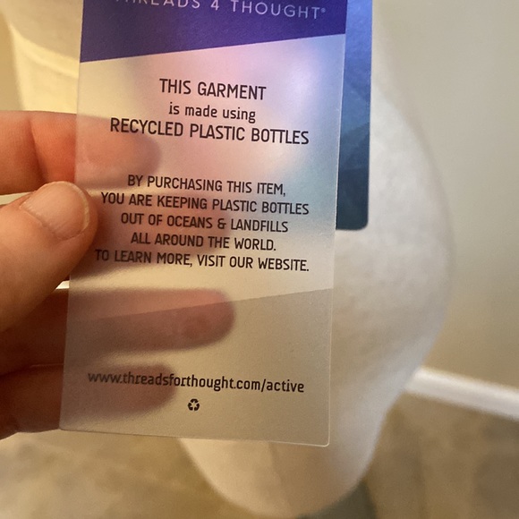 Blue and White Performance Sport Bra - Picture 8 of 9